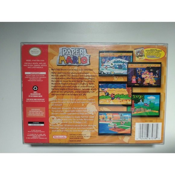 Paper Mario 64 Nintendo 64 N64 CIB Complete In Box Authentic and Very Rare! - Picture 2 of 12